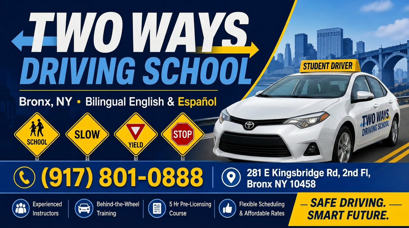 Two Ways Driving School — Auto & Moto